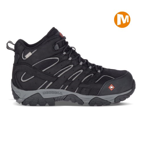 Merrell Moab Vertex Mid Waterproof Comp Toe Mens Work Boots Black UK.RFZC